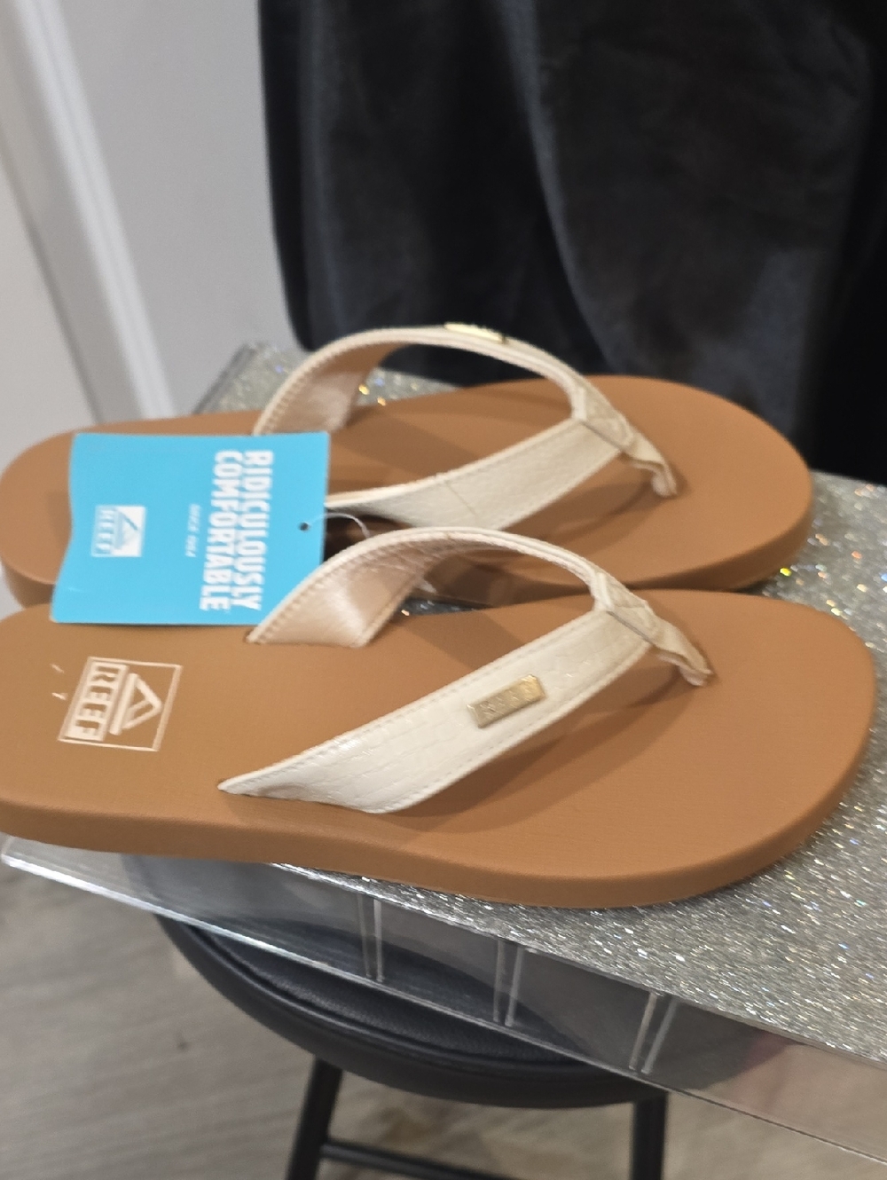 Reef Mia Sassy Flip-Flop Sandals- Vintage Croc - Picture 7 of 8